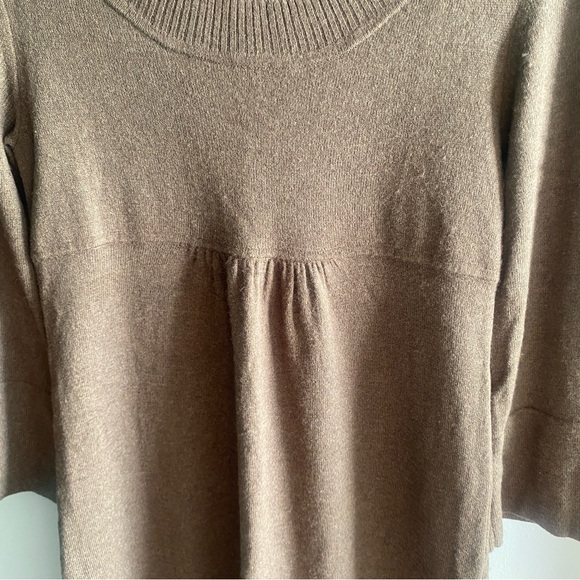Vintage A-line Sweater Dress Bell Sleeves - Picture 4 of 9